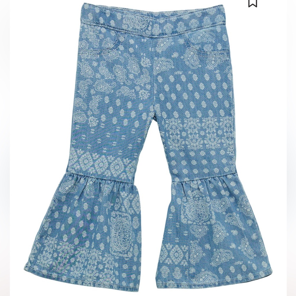 Wrangler Paisley Bellbottom Baby Jeans